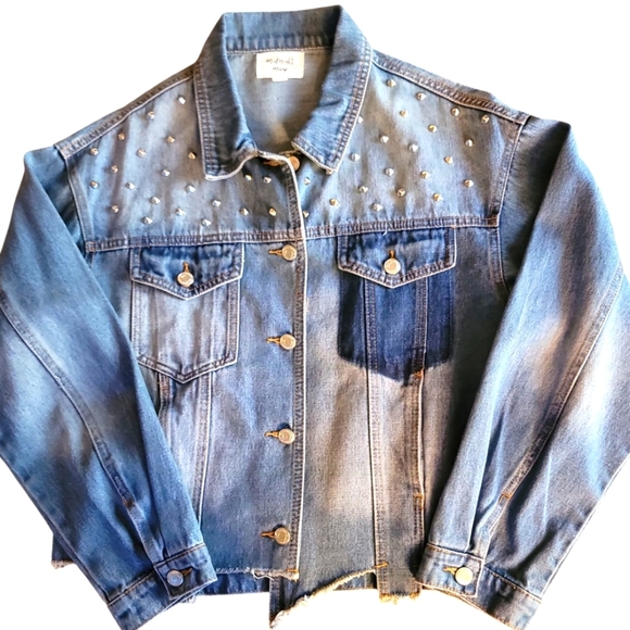 Midnight Muse Denim Jacket Sz Medium - Picture 1 of 5